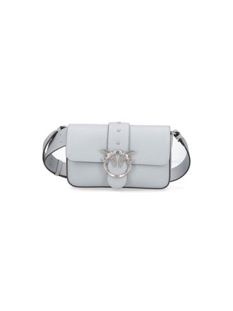 Pinko Medium Grey Handbag With Structured Silhouette And Versatile Carrying Options