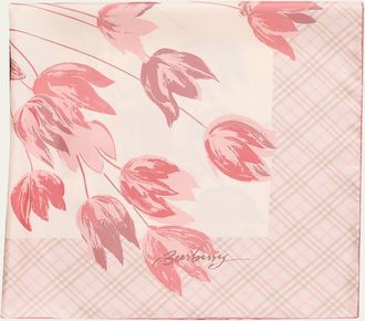 Burberry Tulips Silk Scarf
