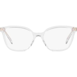 Prada 52mm Butterfly Optical Glasses in Crystal at Nordstrom