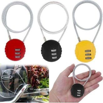 OEM Candado De Combinaci&oacute;n De 3 D&iacute;gitos, Paquete De 3 Unidades Para Casco, Equipaje, Bicicleta, Puerta, Cochecito De Beb&eacute;, Motocicleta Y Caja De Herramien
