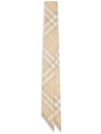 Burberry Nova Check zijden sjaal - Beige