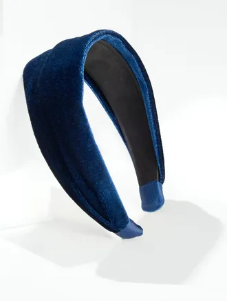 Talbots Velvet Headband - Blue - 001 Talbots