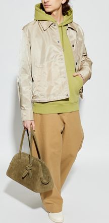 Ami Jacket With Logo, Mens, Cream