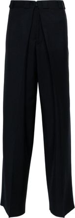 Givenchy tailored straight-leg trousers - men - Cotton/Wool/Mohair - 50 - Blue