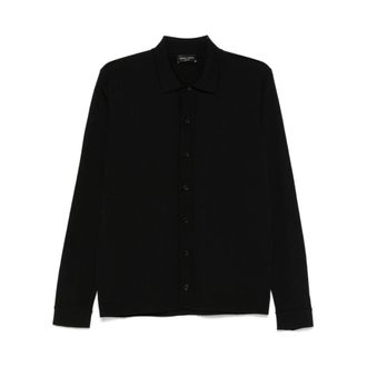 Roberto Collina Casual Shirts, male, Blue, XL, Blue Cotton Polo Shirt