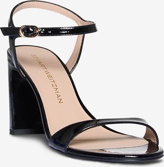 Stuart Weitzman Lackleder-Sandalen mit Absatz Babette 85