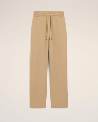 Ami Beige cotton track pants with Ami de Coeur Beige - XXS - for Women