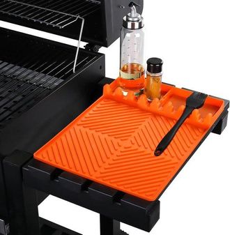 OEM Tappetino In Silicone Con Vassoio Raccogligocce 40 X 29 Cm Arancione