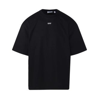 Off-white T-Shirts, male, Black, Size: M Off Stamp Skate S/S T-Shirt
