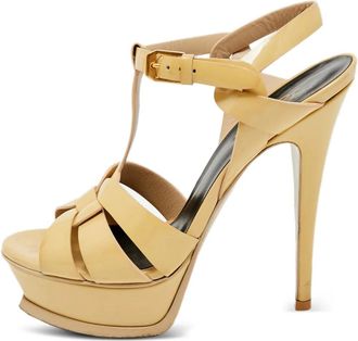 Saint Laurent Sandali con plateau - Toni neutri