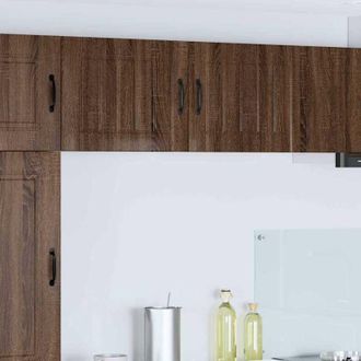 vidaXL vidaXL Mobile da cucina 2 pcs Rovere Marrone 50 x 31 x 40 cm