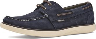 Barbour Rothley Boat Shoes Mens Shoes Navy Suede : 13 M, Leather/Suede