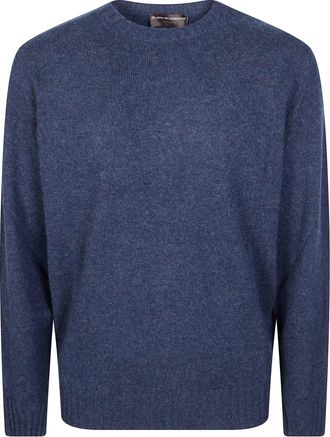 FILIPPO DE LAURENTIIS Fine-Knit Wool-Cashmere Blend Sweater