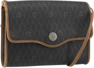 Dior Pre-owned Cross Body Bags, female, Brown, Size: ONE SIZE Pre-owned Vintage Plastic Shoulder Bag