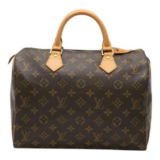 Louis Vuitton Pre-owned Handbags, female, Brown, Size: ONE SIZE Pre-owned Monogram Speedy 30 Handbag