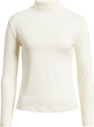 Nikki Lund Melody Funnel Neck Top in Ivory at Nordstrom, Size Medium
