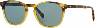 Oliver Peoples Unisex Finley Esq. Round Sunglasses In Gradient Vintage Brown