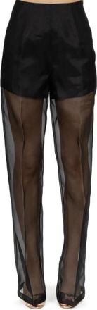 Forte_Forte Wide Broeken - Dames - Wijde Broeken - Zwart - 2XL - Broeken