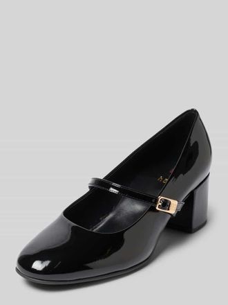 H&ouml;gl Mary Janes aus echtem Leder in Black, Gr&ouml;&szlig;e 38,5