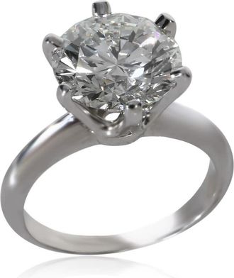 Tiffany & Co. Pre-Owned Tiffany & Co. 3.56 ct Round Brilliant Diamond Engagement Ring