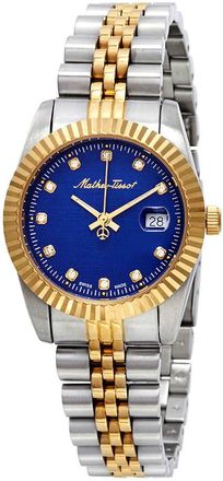 Mathey-Tissot Rolly III Crystal Blue Dial Ladies Watch D810BBU