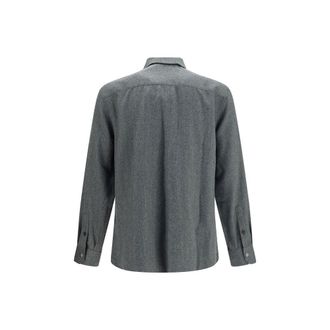 Brunello Cucinelli Virgin Wool Shirt - Gray