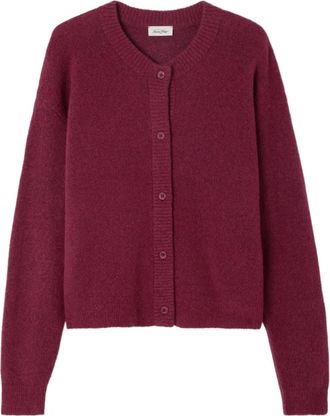 American Vintage Cardigan Damsville con bottoni - Rosso