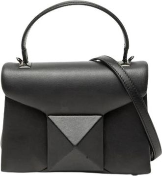 Valentino Pre-owned Satchel - Dames - Vintage Handtas - Zwart - ONE Size - Leer - Vintage