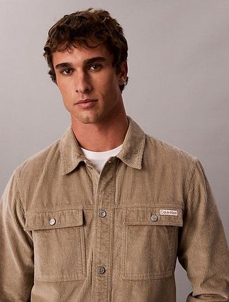 Calvin Klein Sobrecamisa Holgada De Pana