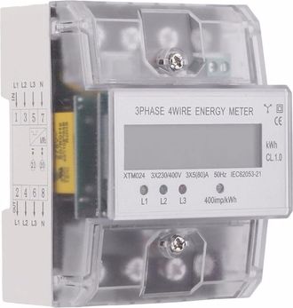 OEM [mai Usato]contatore Trifase Contatore Elettrico Contatore Di Energia Contatore Elettrico Calibrato Lcd Trifase Digitale Trifase 4 Fili 5-100a 4p Kwh 