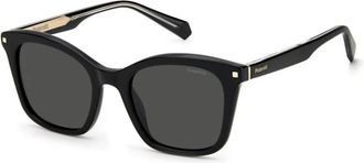 Polaroid Sunglasses, female, Black, 51 MM, Premium Black Sunglasses with Top-notch Service