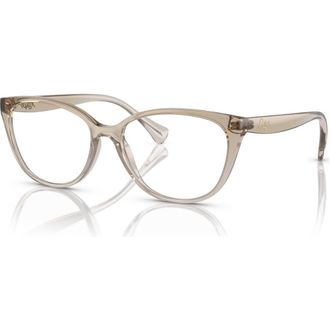 Ralph Lauren 53mm Cat Eye optical glasses in Brown at Nordstrom