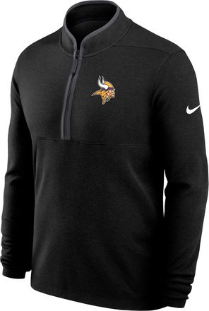 Nike Minnesota Vikings Logo Victory Nike Mens Dri-FIT NFL 1/2-Zip Long-Sleeve Top in Black | 0343166N9M-R48