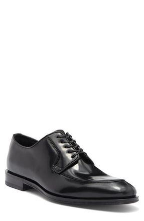 Ferragamo Bruges Apron Toe Oxford in Nero at Nordstrom, Size 12