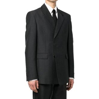 Prada Mens Gray Wool Blazer Clothing