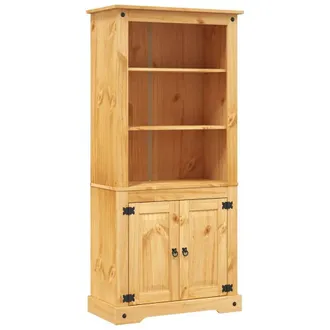 Berkfield Home Cupboard Mexican Pine Corona Range 80x40x170 cm in Brown | Size: 80 x 40 x 170 cm