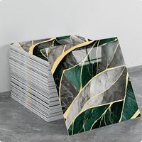 OEM (10 Piezas, 30&times;30 Cm, Q105) Adhesivos De Pared Autoadhesivos Para Azulejos, Textura M&aacute;rmol, Decoraci&oacute;n De Paredes, Material Pet, Aptos Para Cocinas, B