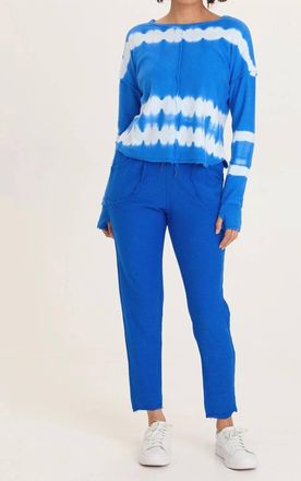 Xcvi Annika Long Sleeve Top In Blue