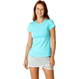 Sofibella UV Colors Short Sleeve Womens Tennis Shirt in Air at Nordstrom, Size 3X-Large