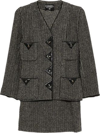 Chanel Completo in tweed 1990-2000 - Grigio