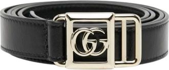 Gucci Pre-owned Vintage Leather Belt - female - Gucci Vintage - Vintage Belts - Black - ONE SIZE - Pre-owned