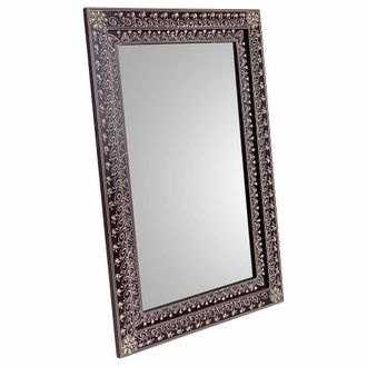 Wanderlust Deco Wanderlust Deco - Espejo De Madera Gris 42x1x62