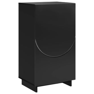 vidaXL Armario Zapatero 48 X 38 X 87,5 Cm Madera De Ingenier&iacute;a Negro Vidaxl