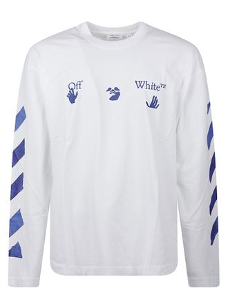 Off-white Bacco Arrow Long-Sleeve Cotton T-Shirt