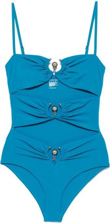 CHRISTOPHER ESBER Orbit Swimsuit - Womens - Elastane/Copper/Polyamide