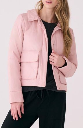 Lole Dani Water Repellent Insulated Crop Jacket in Ballerina at Nordstrom, Size Medium Regular