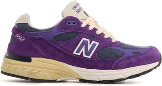New Balance logo patch panelled sneakers - unisex - Suede - 6.5 - Purple