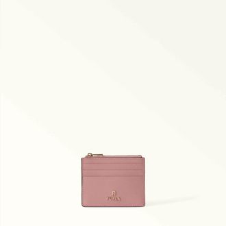 Furla Camelia Porta Carte Di Credito S Cloudy Pink Rosa Pelle Stampata Donna