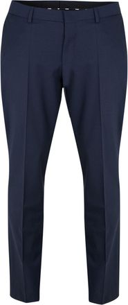 HUGO BOSS Mens H Leon Mm C 224 10245447 01 Straight Leg Trousers in Dark Blue - Size 36W/34L