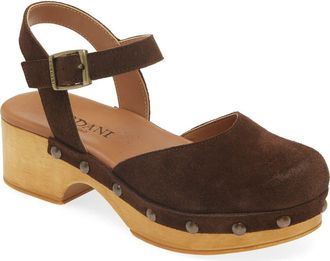 Cordani Winston Ankle Strap Platform Clog in Crosta Cacao at Nordstrom, Size 7.5Us